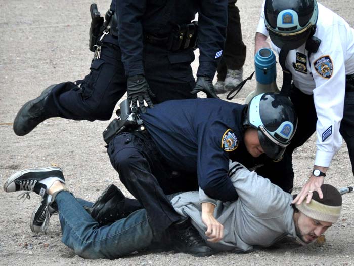 protestor arrest